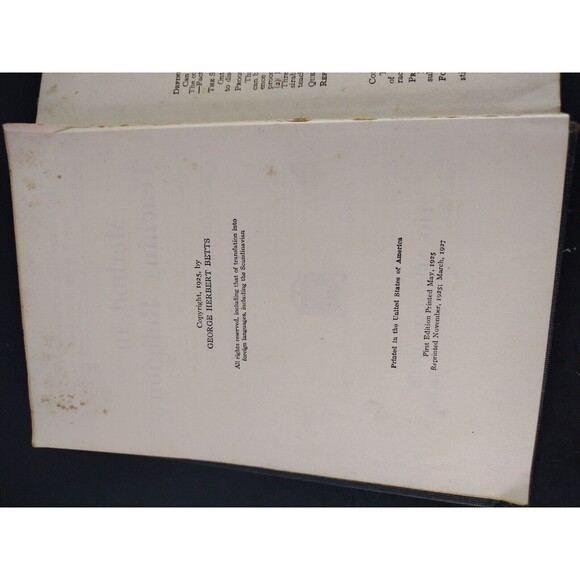 Method in Teaching Religion George Herbert Betts & Marion O. Hawthorne 1927 Vtg - Picture 9 of 12